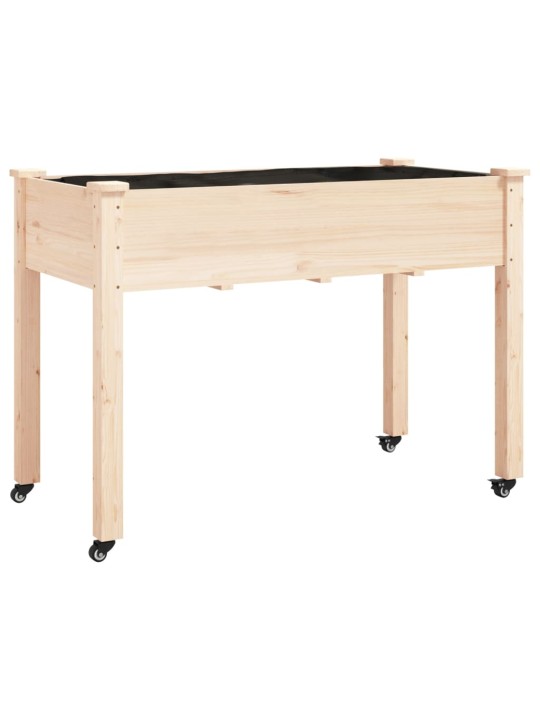 Truhlík na kolečkách s vložkou 118 x 59 x 80 cm masivní jedle