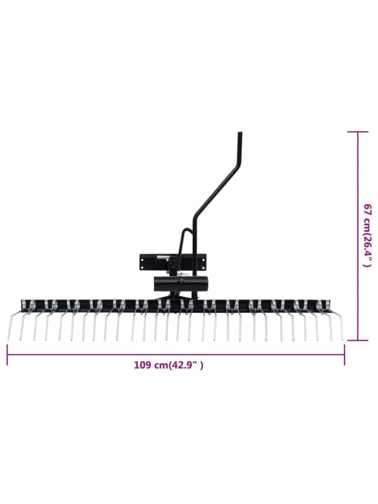 Vertikutátor pro zahradní traktor 109 cm