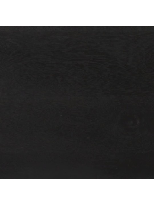 Příborník černý a zlatý 110x30x75 cm masivní mangovníkové dřevo