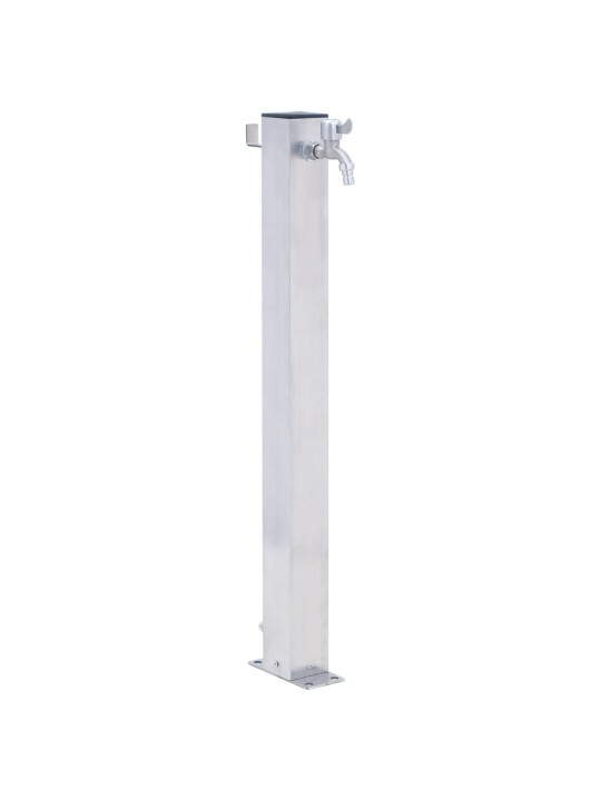 Zahradní sloupek na vodu 40 cm nerezová ocel čtvercový