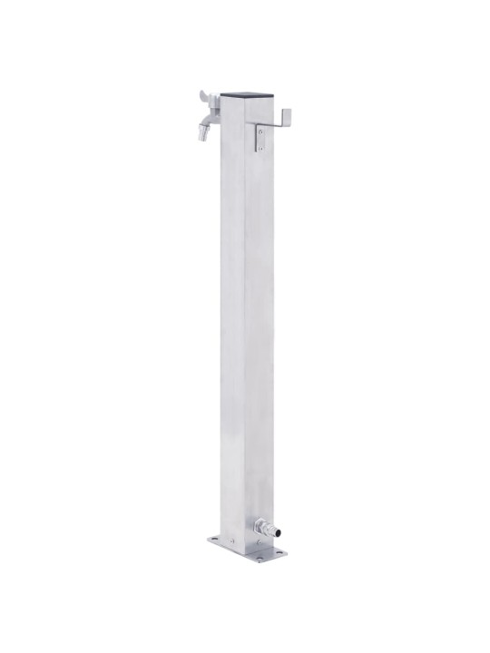 Zahradní sloupek na vodu 40 cm nerezová ocel čtvercový