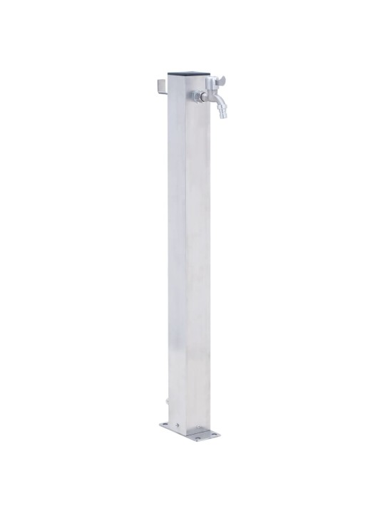 Zahradní sloupek na vodu 80 cm nerezová ocel čtvercový