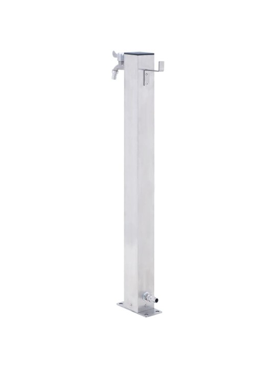 Zahradní sloupek na vodu 80 cm nerezová ocel čtvercový