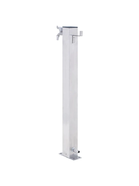 Zahradní sloupek na vodu 80 cm nerezová ocel čtvercový
