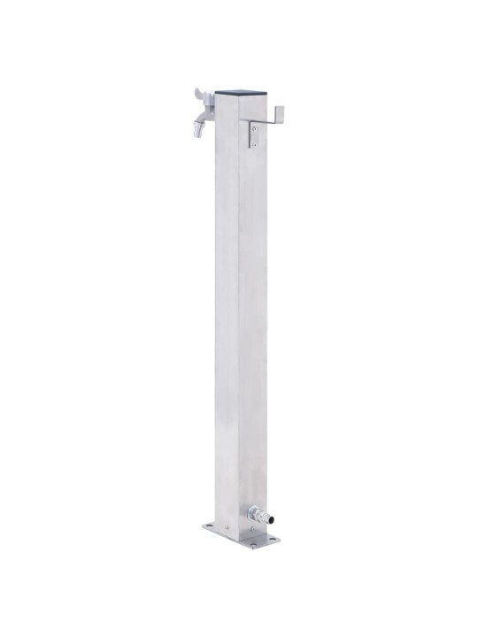Zahradní sloupek na vodu 100 cm nerezová ocel čtvercový