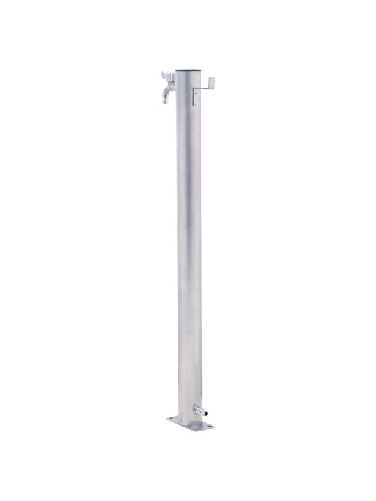 Zahradní sloupek na vodu 40 cm nerezová ocel kulatý
