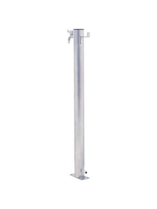 Zahradní sloupek na vodu 80 cm nerezová ocel kulatý