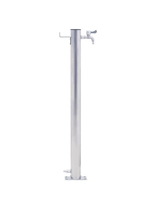 Zahradní sloupek na vodu 100 cm nerezová ocel kulatý