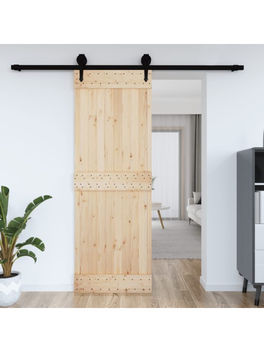 Dveře NARVIK 80 x 210 cm masivní borové dřevo
