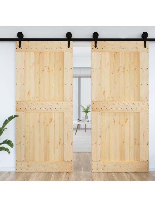 Dveře NORVIK 100 x 210 cm masivní borové dřevo