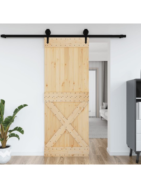 Dveře NARVIK 85 x 210 cm masivní borové dřevo