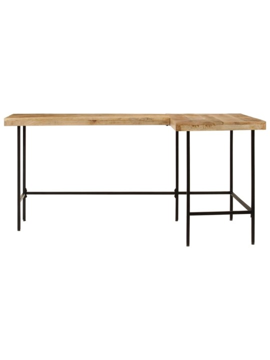Psací stůl 165x110x77 cm masivní mangovník a železo