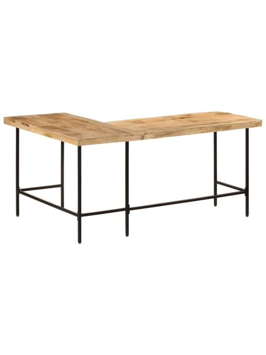 Psací stůl 165x110x77 cm masivní mangovník a železo