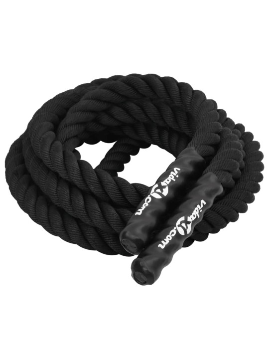 Posilovací lano černé 6 m 4,5 kg polyester