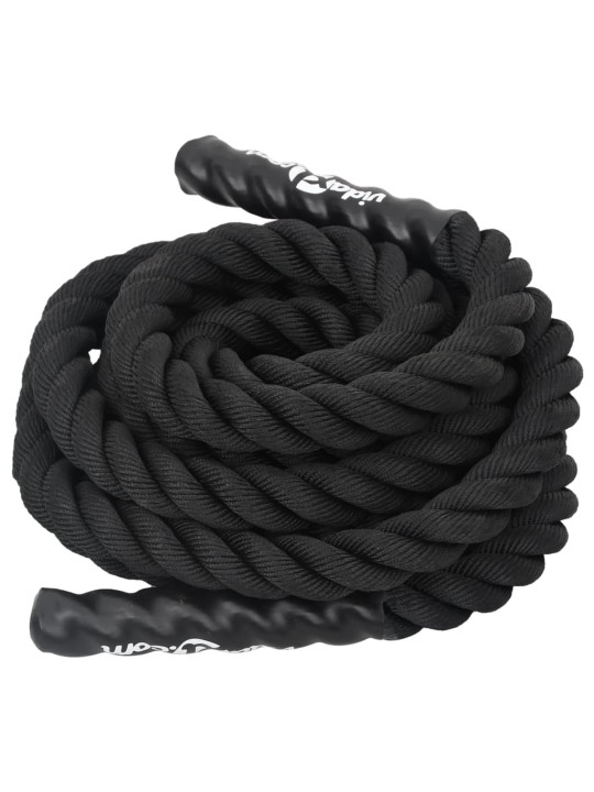 Posilovací lano černé 6 m 4,5 kg polyester