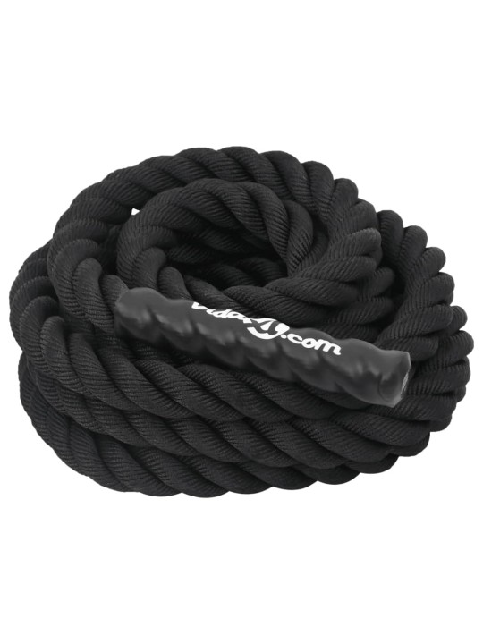 Posilovací lano černé 6 m 4,5 kg polyester