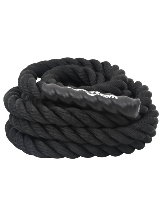 Posilovací lano černé 6 m 4,5 kg polyester