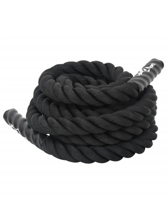 Posilovací lano černé 6 m 4,5 kg polyester