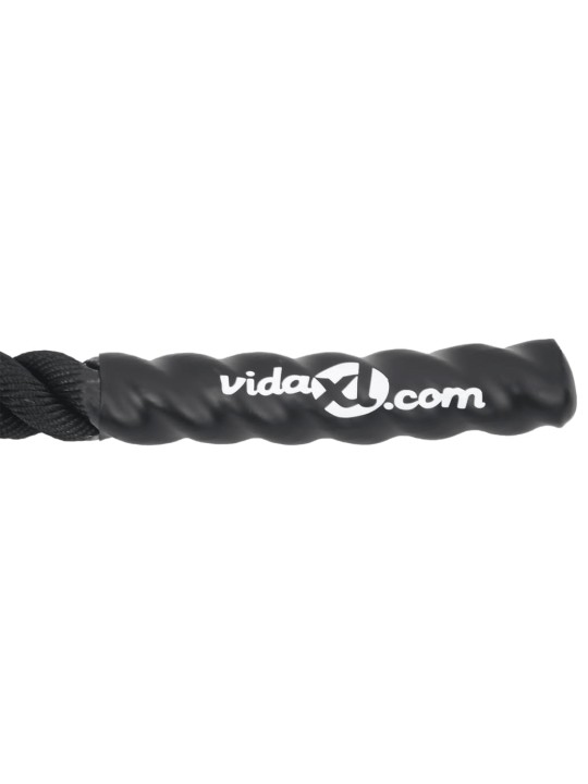 Posilovací lano černé 12 m 9 kg polyester