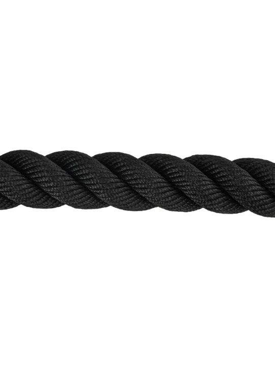 Posilovací lano černé 15 m 11 kg polyester