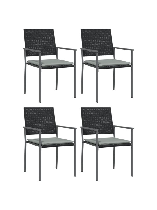 5dílný zahradní jídelní set s poduškami polyratan a ocel