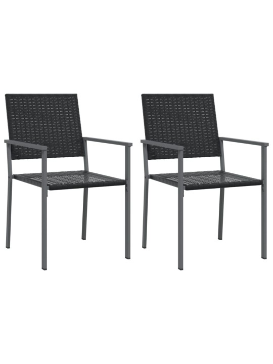 3dílný zahradní jídelní set polyratan a ocel
