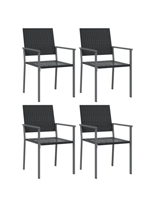 5dílný zahradní jídelní set polyratan a ocel