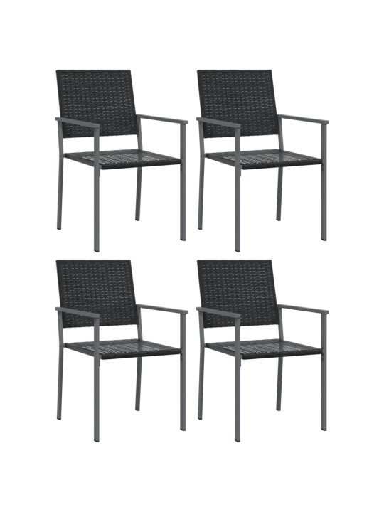 5dílný zahradní jídelní set polyratan a ocel