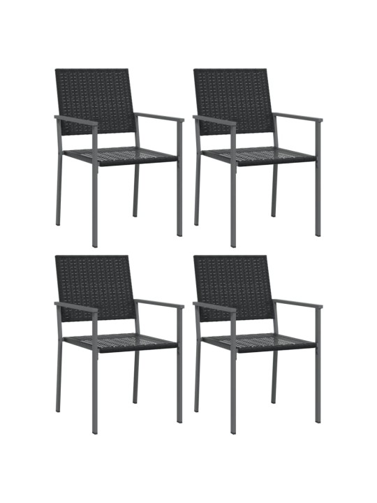 5dílný zahradní jídelní set polyratan a ocel