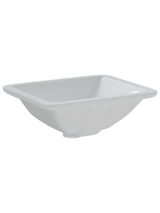 Umyvadlo do koupelny bílé 36,5x32x15,5 cm obdélníkové keramika