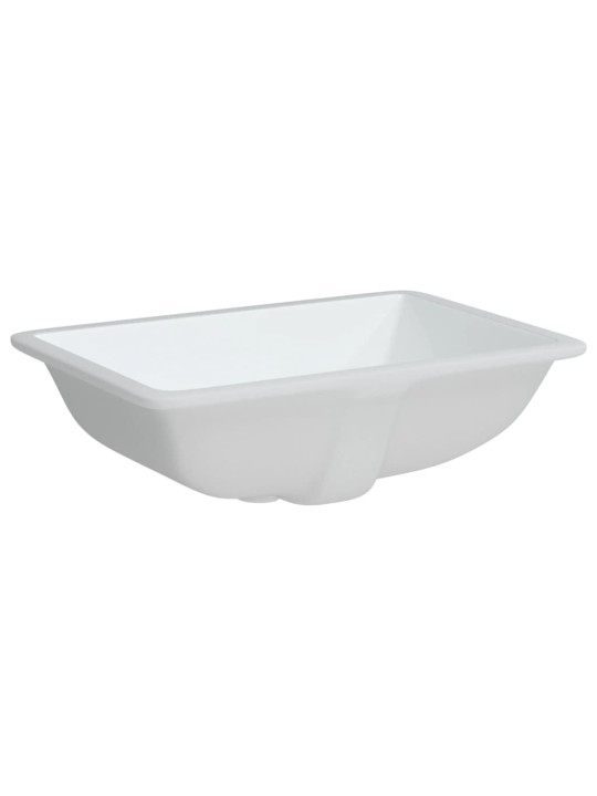 Umyvadlo do koupelny bílé 55,5x37,5x19 cm obdélníkové keramika