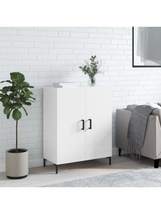 Příborník bílý s vysokým leskem 69,5x34x90 cm kompozitní dřevo