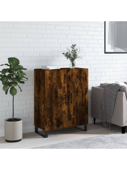 Příborník kouřový dub 69,5 x 34 x 90 cm kompozitní dřevo
