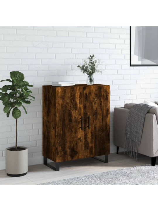 Příborník kouřový dub 69,5 x 34 x 90 cm kompozitní dřevo