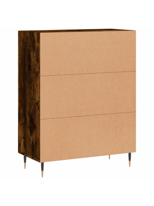 Příborník kouřový dub 69,5 x 34 x 90 cm kompozitní dřevo