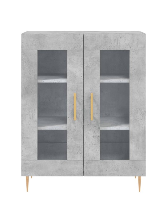 Příborník betonově šedý 69,5 x 34 x 90 cm kompozitní dřevo