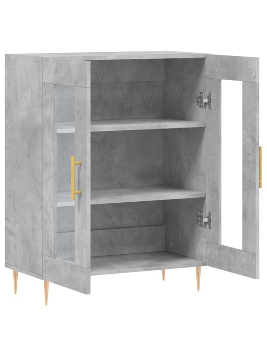 Příborník betonově šedý 69,5 x 34 x 90 cm kompozitní dřevo