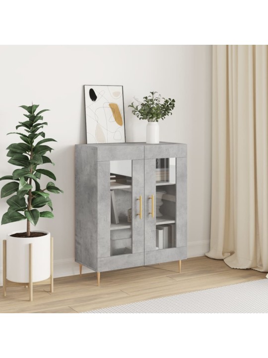 Příborník betonově šedý 69,5 x 34 x 90 cm kompozitní dřevo