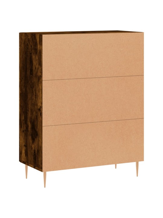 Příborník kouřový dub 69,5 x 34 x 90 cm kompozitní dřevo