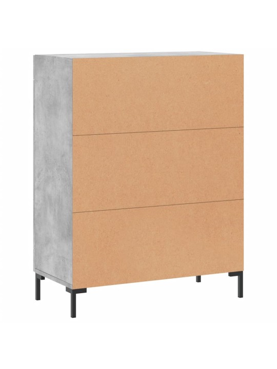 Příborník betonově šedý 69,5 x 34 x 90 cm kompozitní dřevo