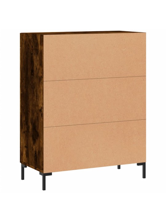 Příborník kouřový dub 69,5 x 34 x 90 cm kompozitní dřevo