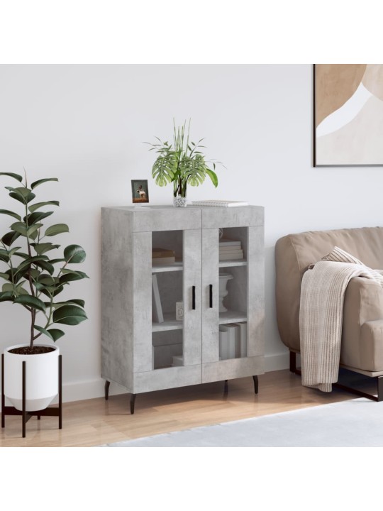 Příborník betonově šedý 69,5 x 34 x 90 cm kompozitní dřevo