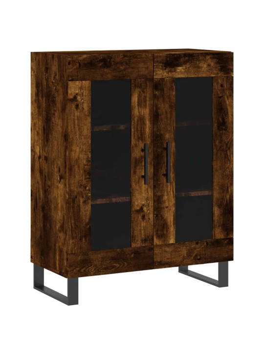 Příborník kouřový dub 69,5 x 34 x 90 cm kompozitní dřevo