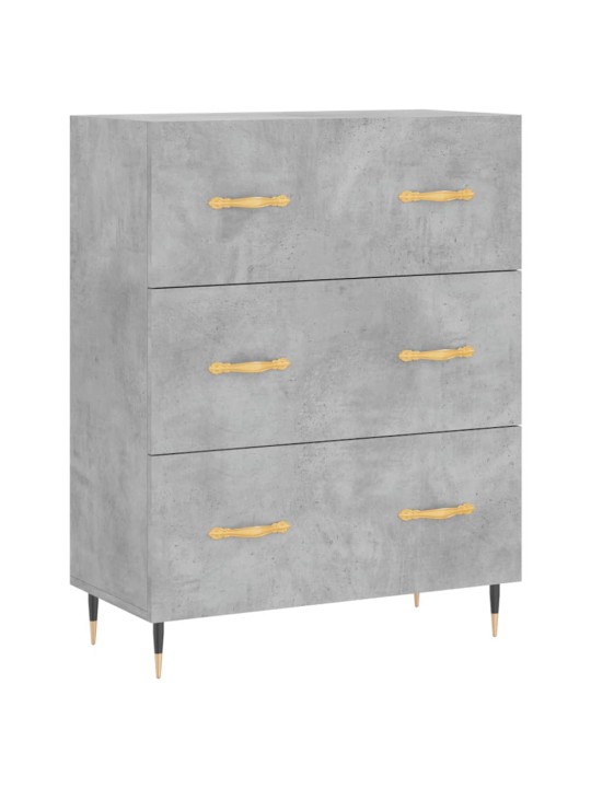 Příborník betonově šedý 69,5 x 34 x 90 cm kompozitní dřevo