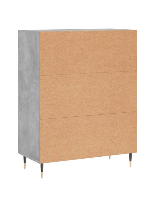 Příborník betonově šedý 69,5 x 34 x 90 cm kompozitní dřevo
