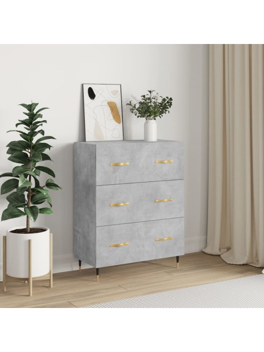 Příborník betonově šedý 69,5 x 34 x 90 cm kompozitní dřevo