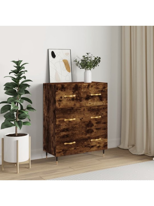Příborník kouřový dub 69,5 x 34 x 90 cm kompozitní dřevo