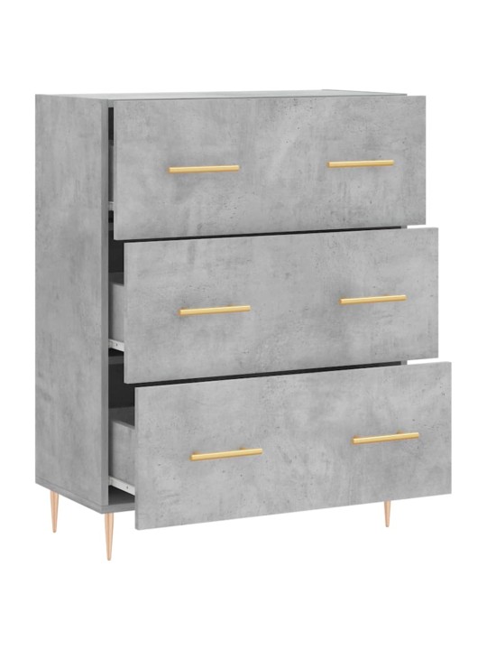 Příborník betonově šedý 69,5 x 34 x 90 cm kompozitní dřevo