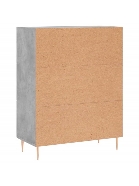 Příborník betonově šedý 69,5 x 34 x 90 cm kompozitní dřevo