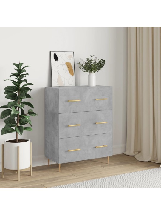 Příborník betonově šedý 69,5 x 34 x 90 cm kompozitní dřevo
